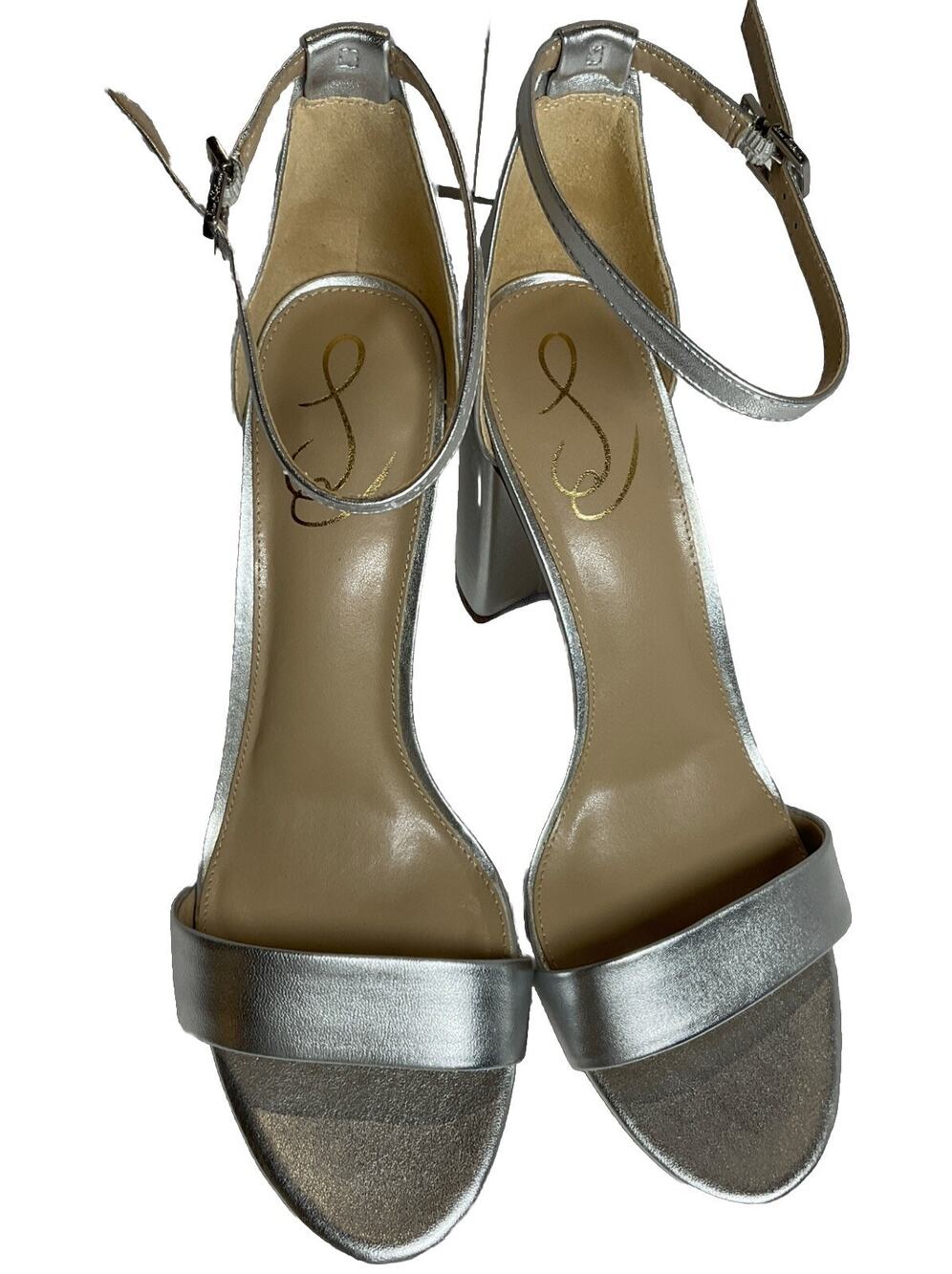 Sam Edelman Yaro Silver Heels Sz 11M Parties, Formal & Weddings